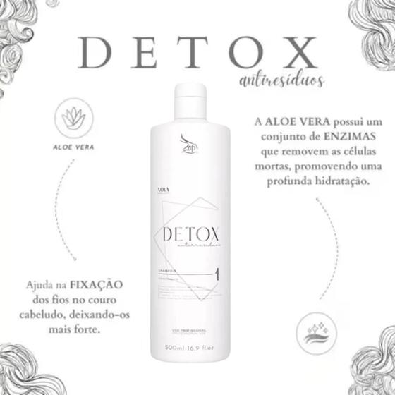 Imagem de Shampoo Zap Anti Resíduos Detox Limpeza Intensa 500ml Original!