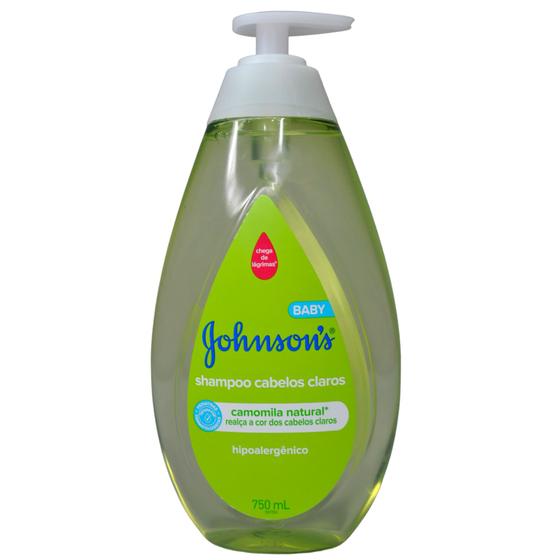 Imagem de Shampoos baby cabelos claros camomila hipoalergenico  johnson's 750ml