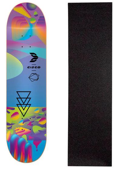 Imagem de Shape Cisco Skate Fiber Decks Neon Blue 8
