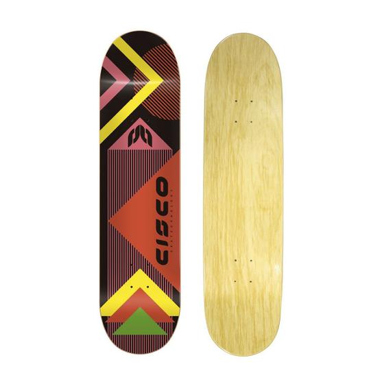 Imagem de Shape Skate Marfim Cisco Fn+r Série Line Colors Red 7.75