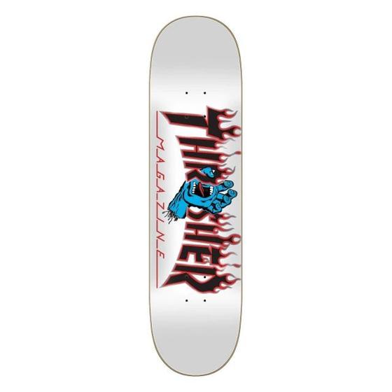 Imagem de Shape thrasher-santa cruz maple screaming flame logo white 8,00