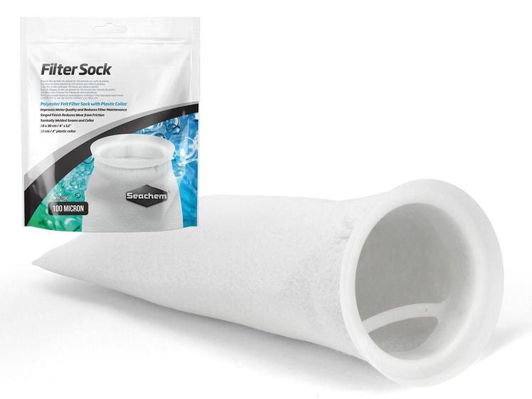 Imagem de Shark Bag Seachem Filter Sock 4 10X30Cm Pre Filtro Sump