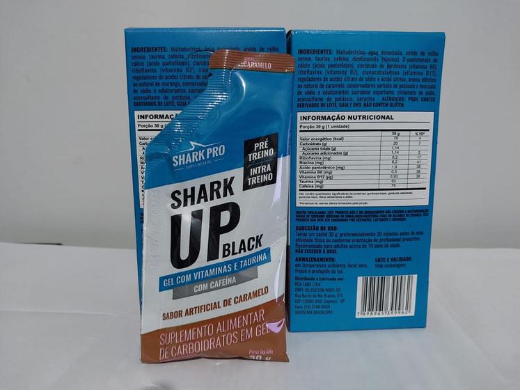 SHARK UP BLACK Pré Treino/Intra  LANÇAMENTO SABOR CARAMELO- 10 Unidades de 30g é boa?