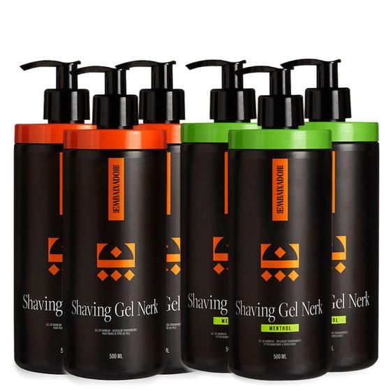 Shaving Gel Nerk + Shaving Gel Nerk Menthol 500ml Embaixador
