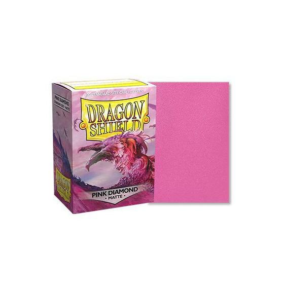 Imagem de Shield Sleeve Dragon Shield Matte Protetor de cartas Magic Pokemon Battle Scenes Sleeves Varias Cores - Pink Diamond