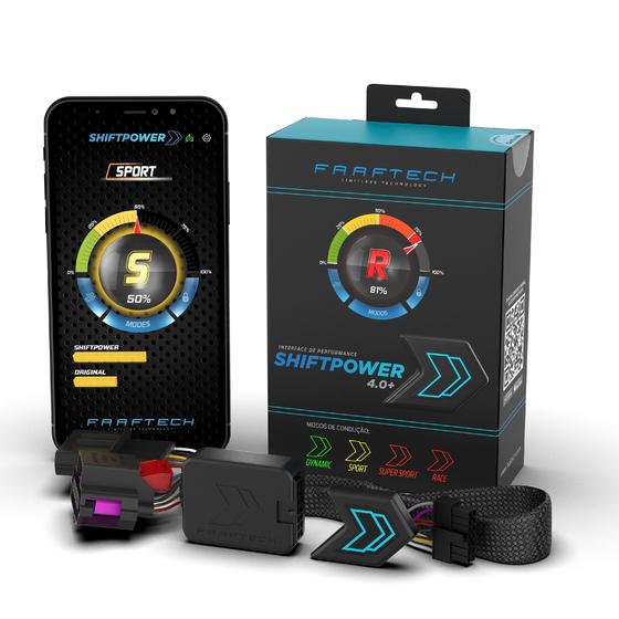 Imagem de Shift Power Pedal Acelerador Ft-Sp08+ Modulo Chip Plug E Play com Bluetooth App atualizado com novo modo eco 5.0+ triton 2012/2016 pajero full dakar 