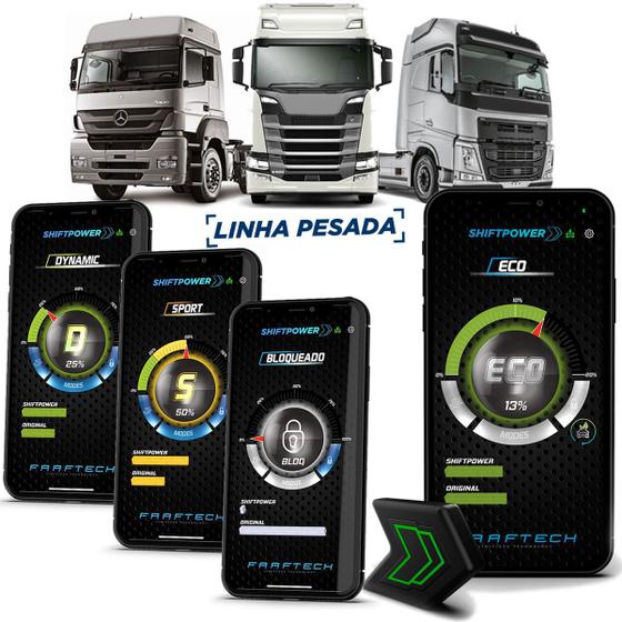 Imagem de Shiftpower Scania R 510 2017 a 2018 Linha Pesada Bluetooth App