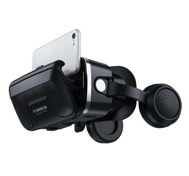Imagem de Shinecon VR: Óculos de Realidade Virtual Premium 10.0 Com Fone HD e Controle Bluetooth  Excelente Para Jogos