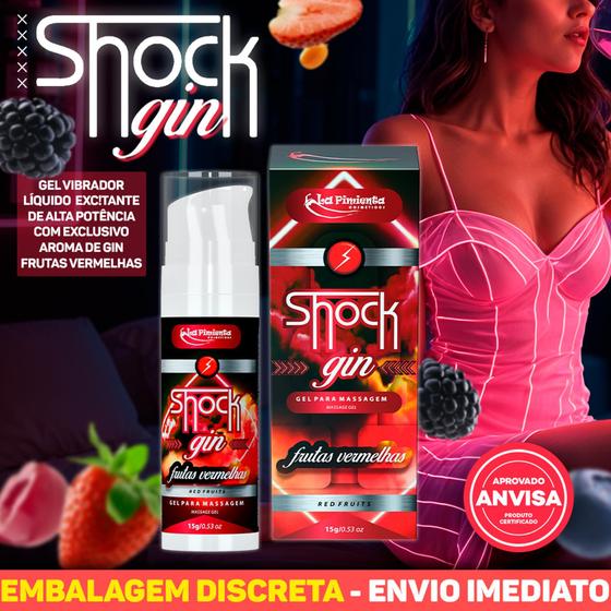 Imagem de SHOCK GIN - Excitantes elétricos beijáveis do ponto-G - Air Less 15g