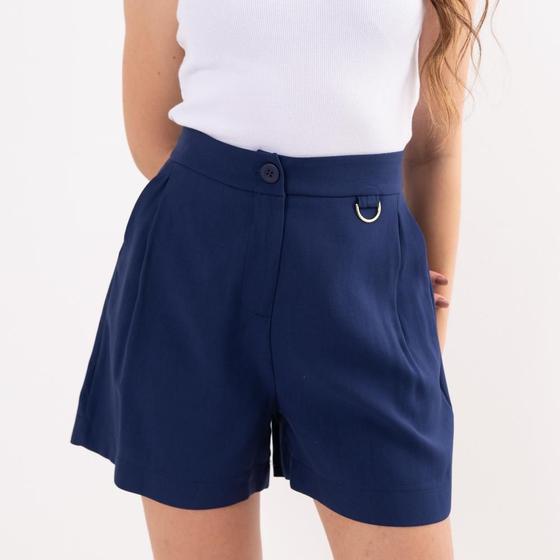 Imagem de Short Alfaiataria Com Argola Feminino