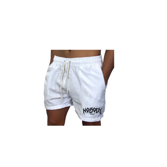 Imagem de Short Bermuda Linho Casual Estampa Nobody Tendencia Moda Verão