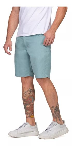 Imagem de Short Bermuda Sarja Chino Masculina Casual Curta Green