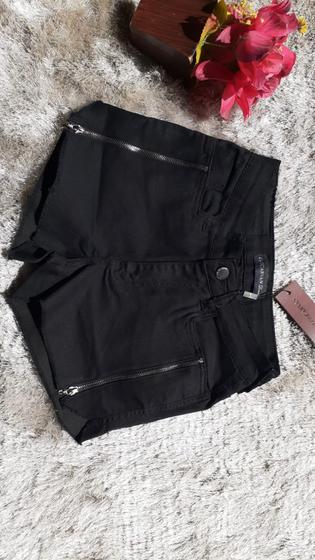 Imagem de Short Black c/ Zipper e Pingente - Loscarvan Jeans 