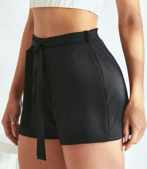 Imagem de Short crepe laço casual moda feminina