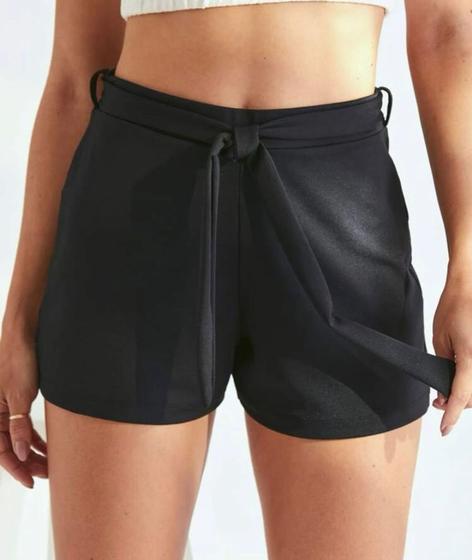 Imagem de Short crepe laço casual roupas femininas