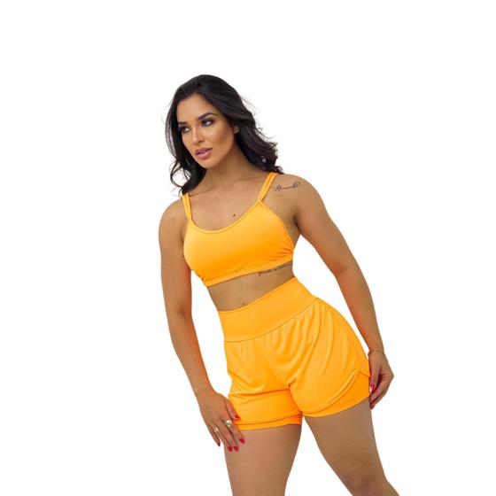 Atividade Física Roupa Para Correr Feminina Short Duplo Fitness