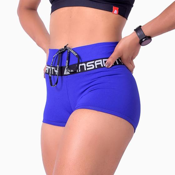 Short Feminino Fitness Insanity Physical Belt Color Cor:AzulTamanho:GG Menor preço em Short Feminino Fitness Insanity Physical Belt Color Cor:AzulTamanho:GG