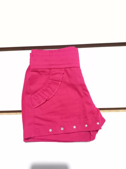 Imagem de Short Feminino Infantil Jeans com straas