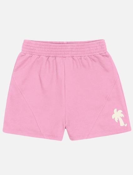 Imagem de Short Infantil Menina Básico Coqueiro Rosa Catavento