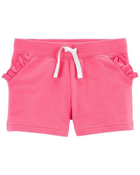 Imagem de Short Infantil Menina Com Bolso Babado Salmao Carter's 