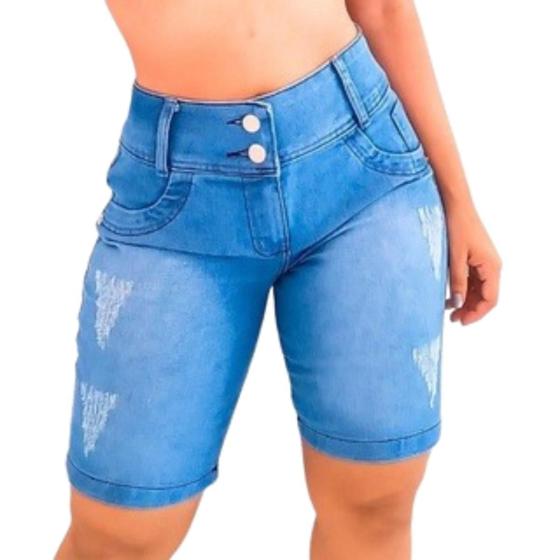 Imagem de Short Jeans Feminino Azul Claro: Para Todas as Ocasiões