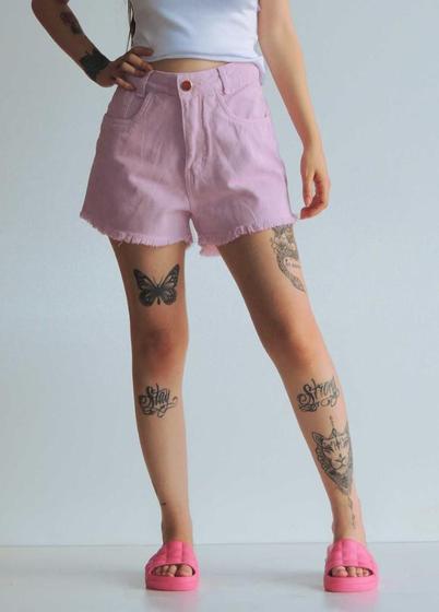 Imagem de Short Jeans Feminino Cintura Alta - Idise