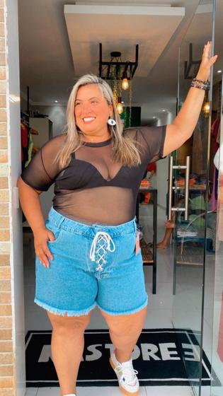 Imagem de Short jeans plus size