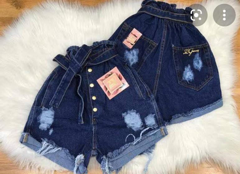 Imagem de Short Jeans T 40 cintura alta