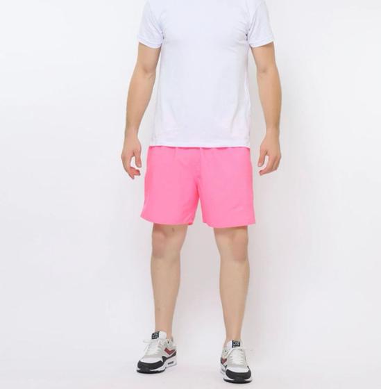 Imagem de Short masculino bermuda praia poliéster roupas masculinas