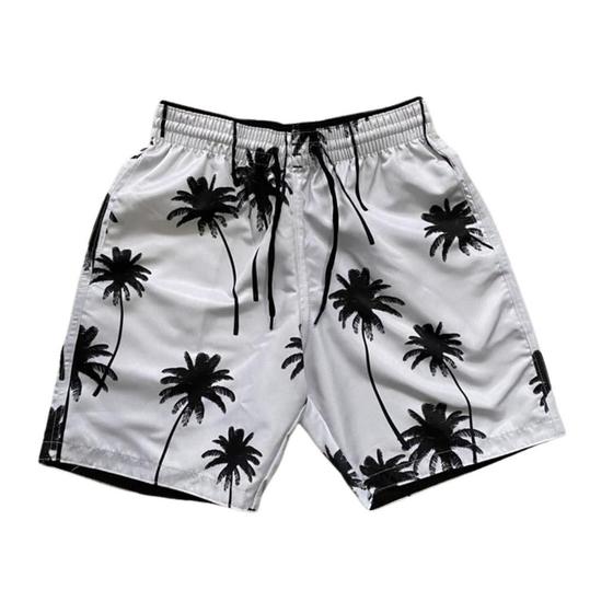 Imagem de Short Masculino Tactel Estampado Com Bolsos Moda Praia Verão