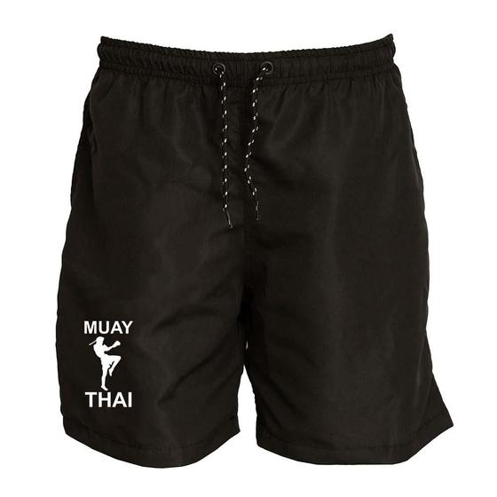 Imagem de Short Masculino Tactel Muay Thai Treino Conforto Academia