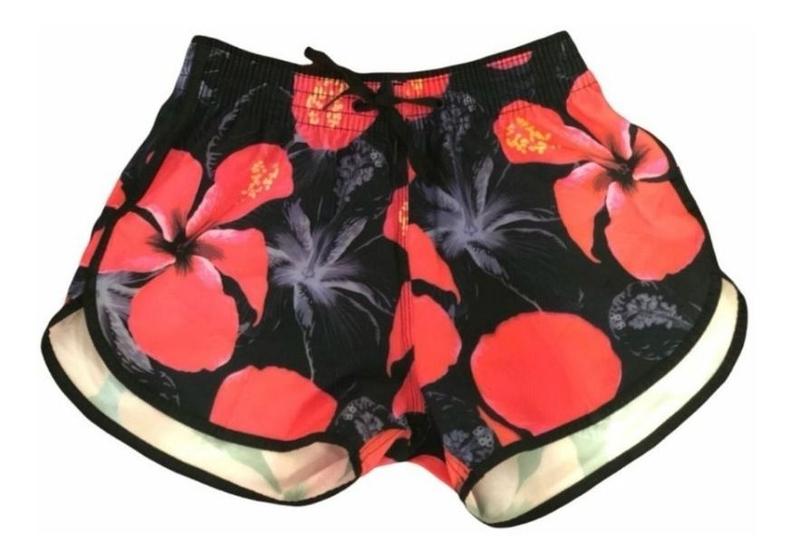 Imagem de Short Moda Praia Opice Tactel Com Elastano Estampado Feminino