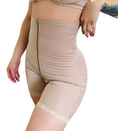 Imagem de Short Modelador Com Zíper 4 Barbatanas Empina Bumbum M32