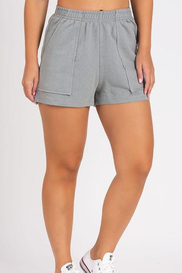 Imagem de Short Moletom Bolso a Fio Chumbo
