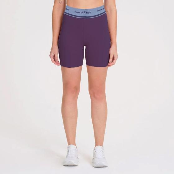 Imagem de Short New Balance Essentials - feminino - roxo