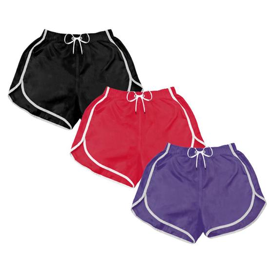 Imagem de Short Praia Feminino kit 3 un Corrida Academia Verao Piscina