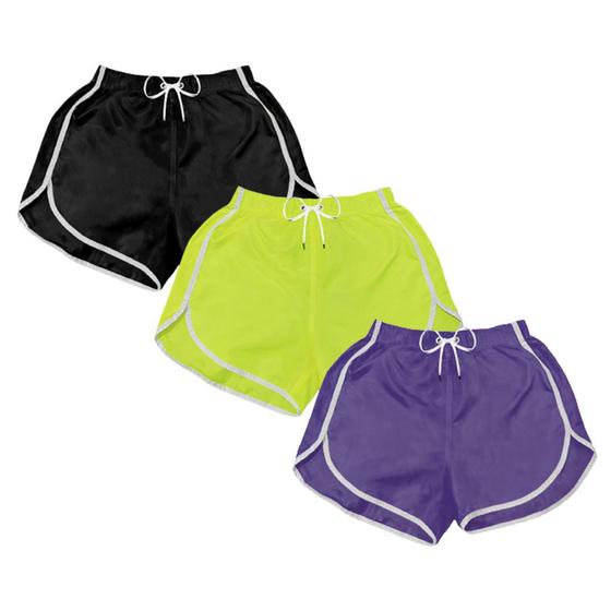 Imagem de Short Praia Feminino kit 3 un Corrida Academia Verao Piscina