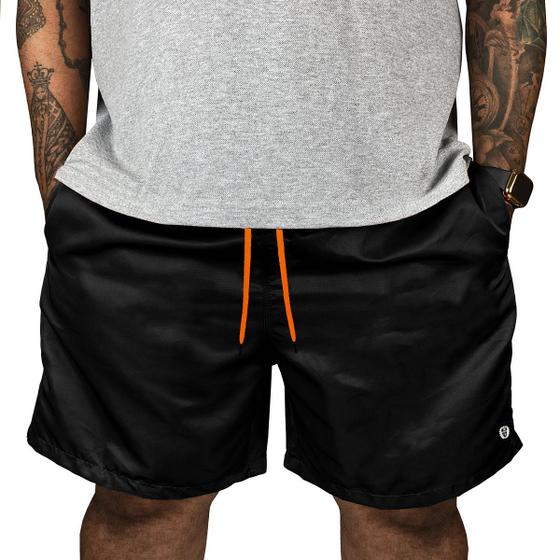 Imagem de Short Praia Masculino Extra Plus Size Elástico Com Cardao