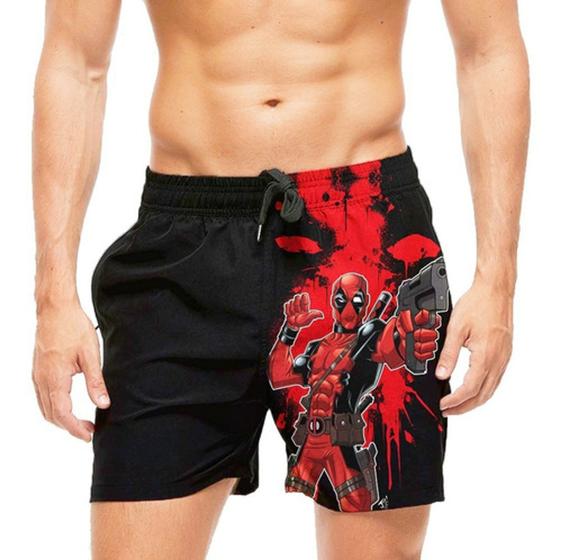 Imagem de Short Praia Shorts Banho Mauricinho Deadpool Full Print 25