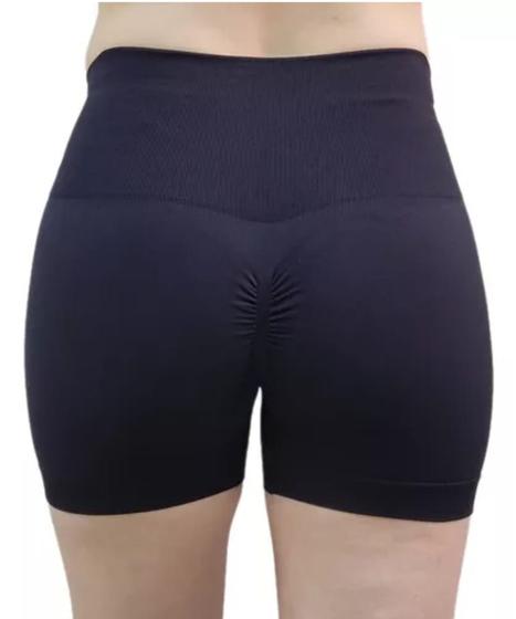 Imagem de Short Preto Legging Academia Yoga Levanta Bumbum