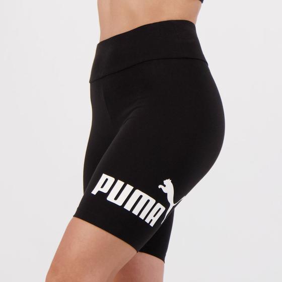 Short Puma Essentials 7 Logo Tights Feminino Preto Menor preço em Short Puma Essentials 7 Logo Tights Feminino Preto