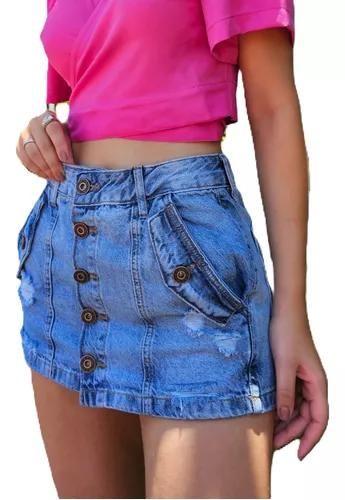 Imagem de Short Saia Feminino Conecta Jeans Modelo Lady - 36 Ao 46.