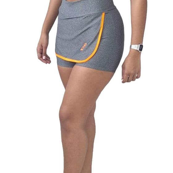 Imagem de Short Saia Fitness Poliester Academia Ginastica Caminhada Sem Transparencia Confortavel