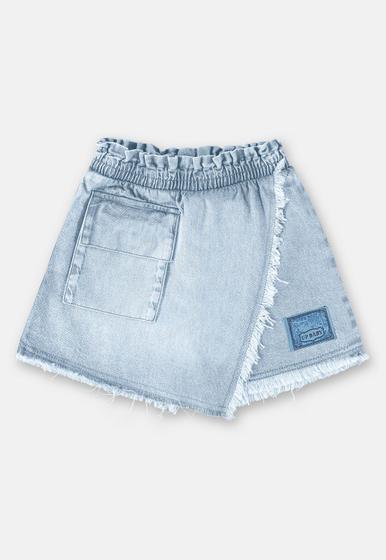 Imagem de Short Saia Jeans Infantil Menina Up Baby