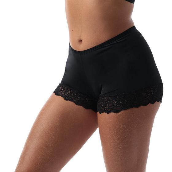 Imagem de Short Segunda Pele Íntimo Frimodas Feminino Preto Branco Bege Rosa Lingerie