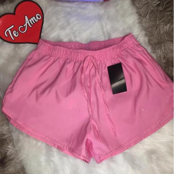 Imagem de short tactel feminino casual  saida de praia corrida shorts  academia shortinho caminhada