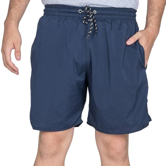 Imagem de Short Tactel Masculino Elástico Com Cordão Liso Verão