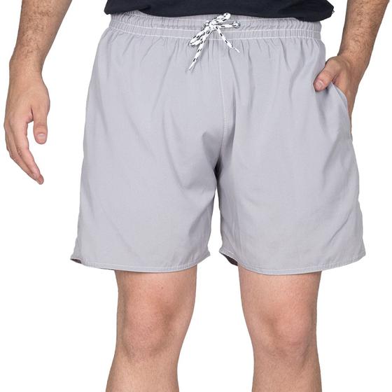 Imagem de Short Tactel Masculino Elástico Com Cordão Liso Verão