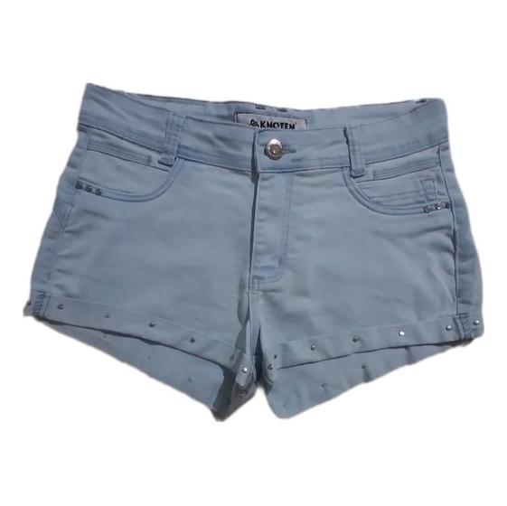 Imagem de Shortinho Feminino Jeans Claro Levanta Bumbum com Elastano