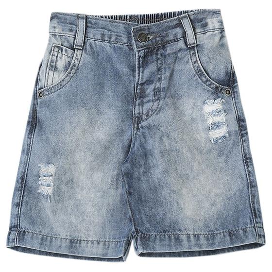 Imagem de Shorts Bebê Look Jeans 1/2 Cós Jeans - UNICA - GG